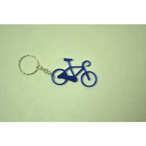 Prívesok na kľúče - bicykel, modrý