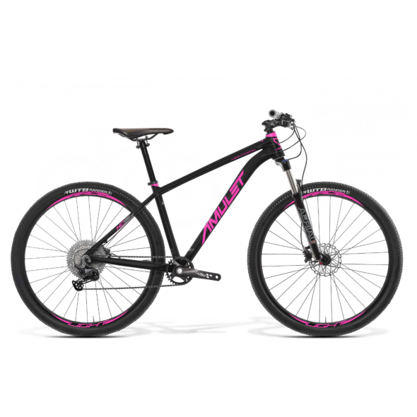 Horský bicykel AMULET 29 Night cat 3.0, black matt/pink, 2023