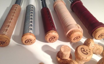 Leather Grips in Pecobikes Celebrate with Champagne